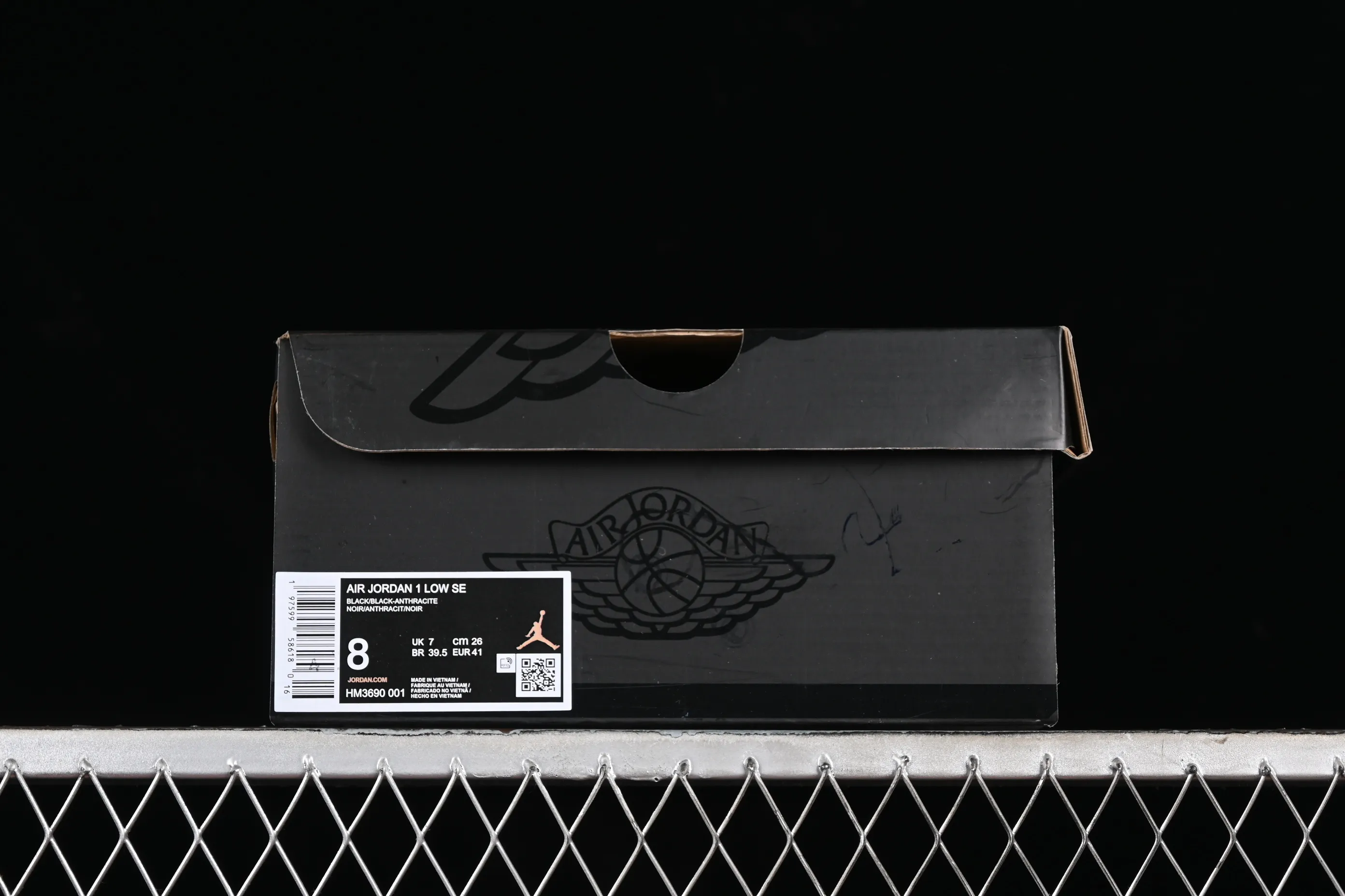All Categories Air Jordan Jordan Series Basketball Shoes Air Jordan 1 Low Air Jordan 1 Low "Black Cat" AJ1 Joe 1 Special Edition Black Low-top Basketball Shoes HM3690-001